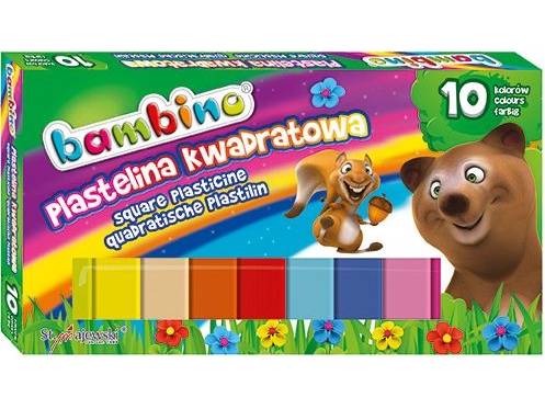 Kinderknete Quadratisch, 10 Farben