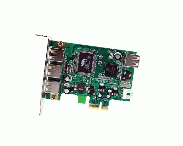 StarTech.com 4 Port PCI Express Low Profile High Speed USB Card