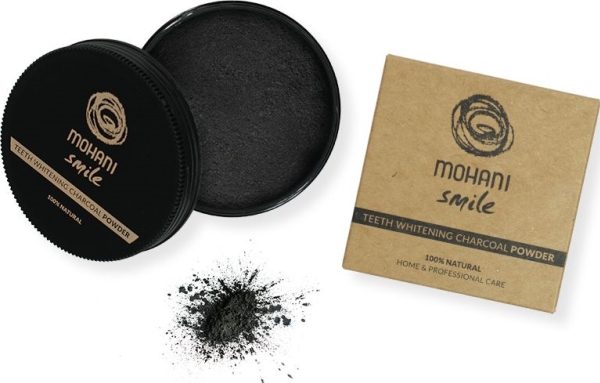 Mohani Hampaiden valkaisu jauhe aktiivihiiltä Smile