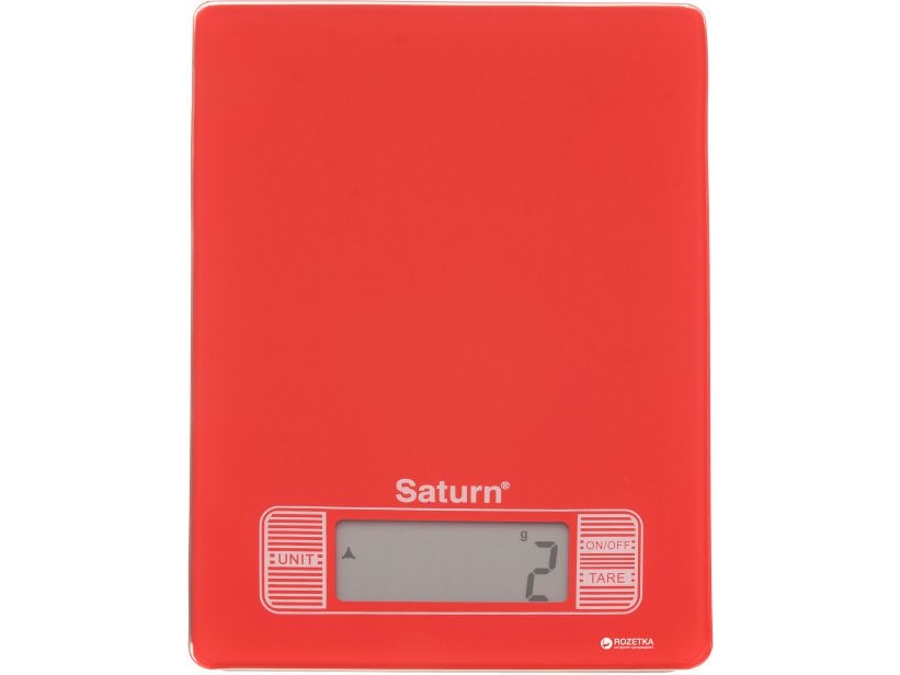 Saturn Red Kitchen Scale (St-Ks7235)