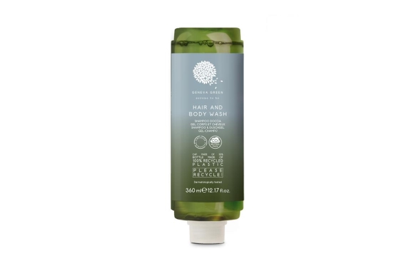 Sæbe Geneva Green Gel Hair And Body Wash 360Ml Med Parfume Til Cysoap Dispenser,18 Stk X 360 Ml/Krt