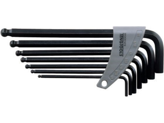 Teng Tools kuusiokoloavaimet tyyppi L 1/8 - 3/8 kuulapää 7kpl (109550202)