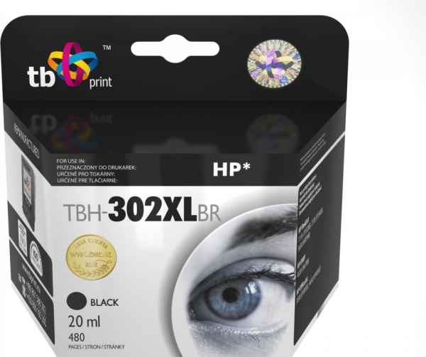 Hp Dj 1110/2130 Tinte Tbh-302Xlbr Schwarz Generalüberholt