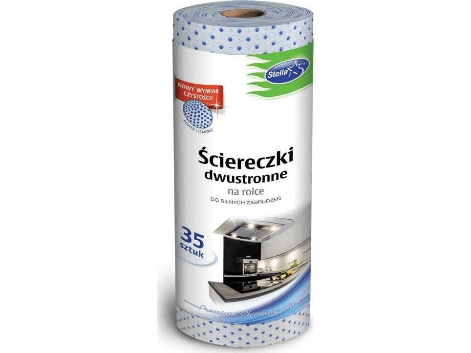 Staples Double-Sided Stella Wipes On A Roll For Heavy Dirt 35/P (Pp0272)