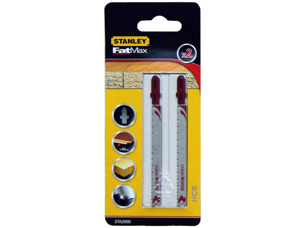 Stanley FATMAX blades for T Jigsaw 2pcs. for wood (STA25592)