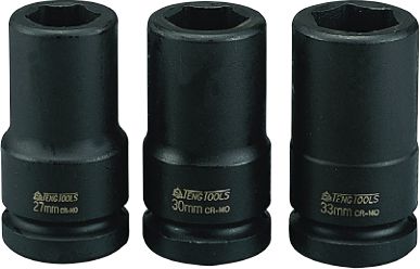 Teng Tools 6-Punkts 3/4" 30 Mm Lange Slagnøgler (114890403)