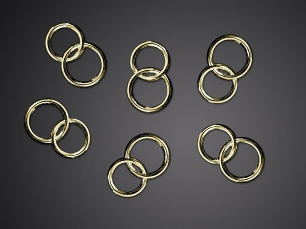 Eheringe Konfetti, Gold