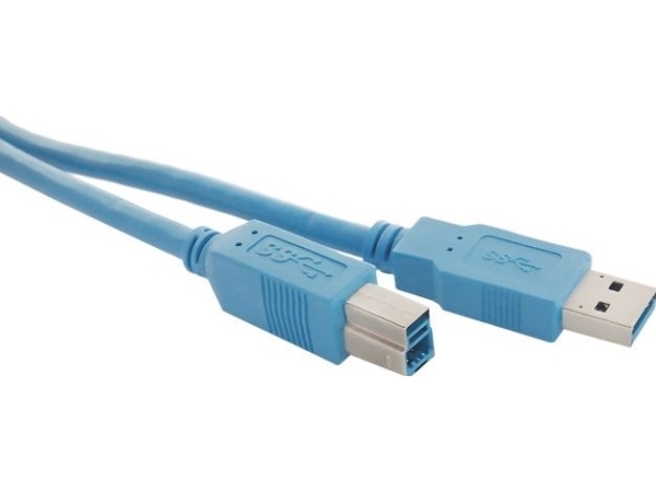 Qoltec Usb-A - Usb-B 1 M Blåt Kabel (5901878523088)