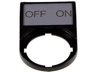 Eaton skylt OFF-ON 50x30 mm svart rektangulär M22S-ST-GB10 (216499) | Huset - Säkerhet & Larm - Varningsutrustning | GameStuff