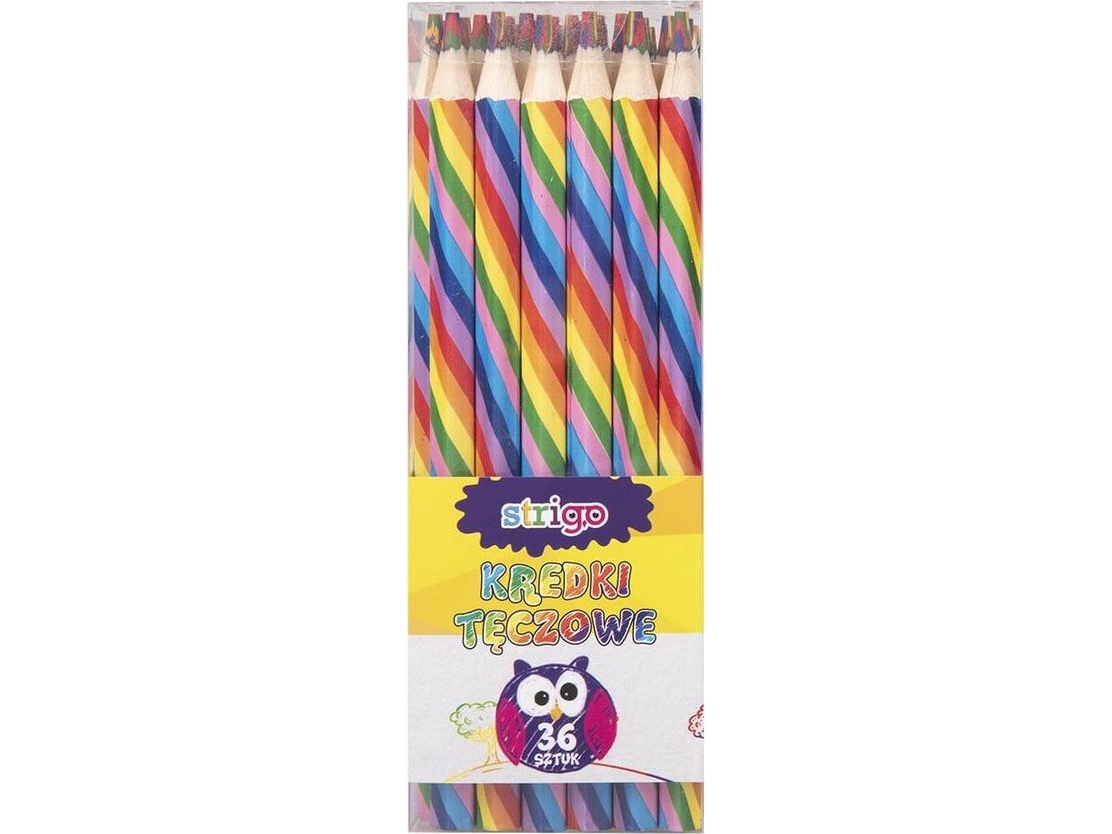 Strigo Regenbogen Mehrfarbige Bleistifte (36Stück) Strigo