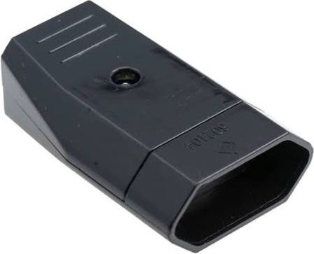 Flache B/U Euro-Steckdose 10A/250V Sorte D.3109C