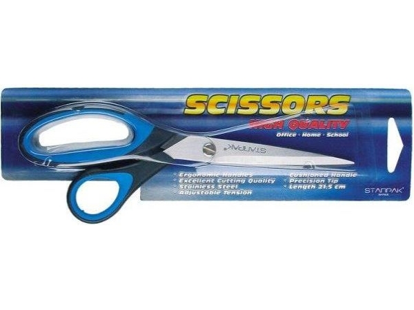 Saks 21,5 Cm Med Gummieret Greb Blister