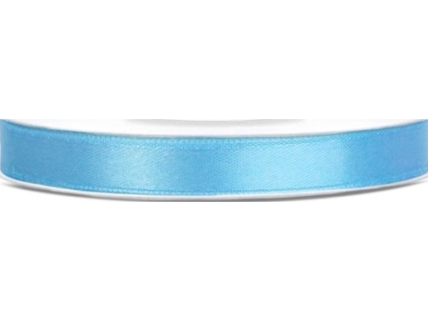 Hellblaues Satinband 6 Mm
