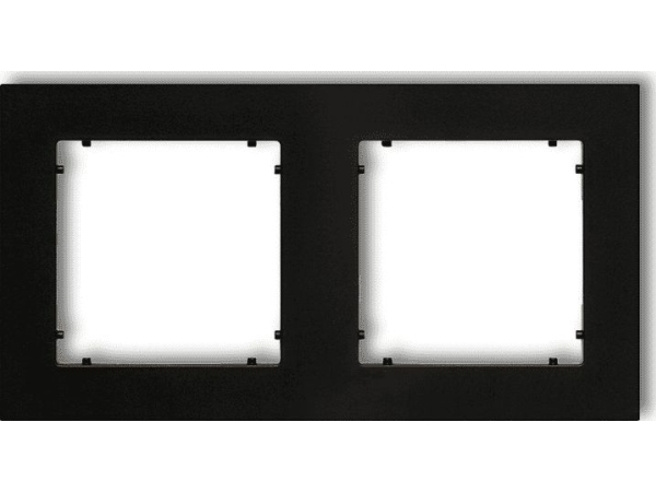 Karlik Mini Dobbelt Ramme Mat Sort (12Mr-2)