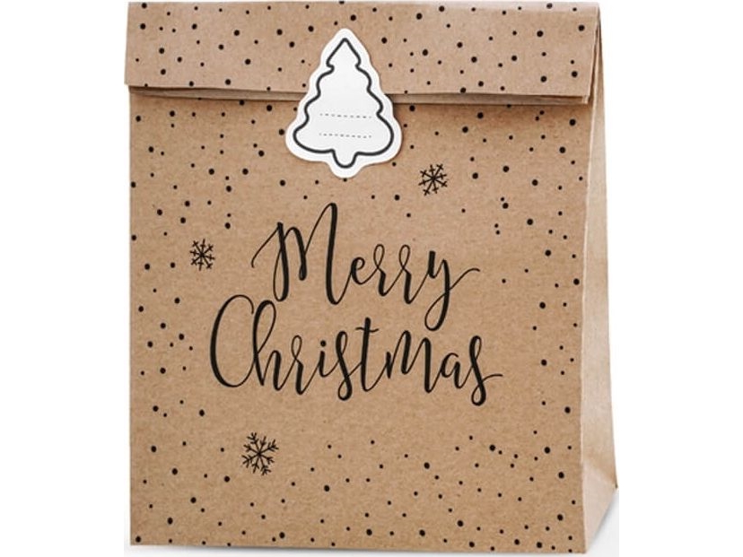Party Deco Merry Christmas Gavepose Kraf Stk Universal