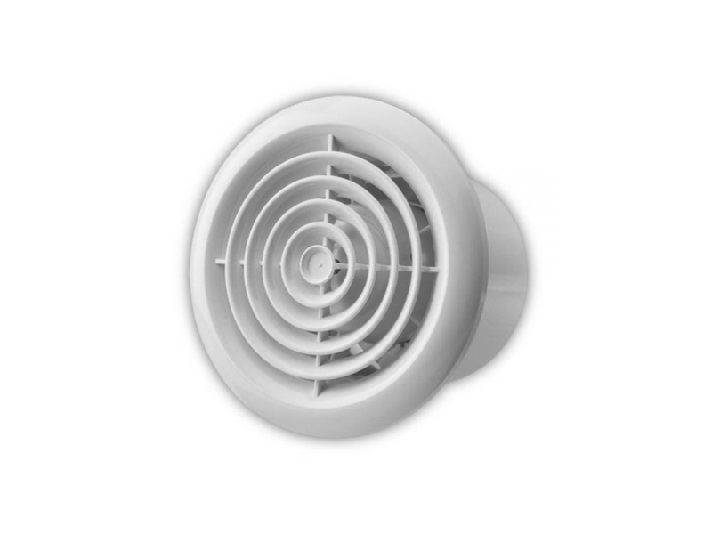 Vents aksialventilator Ø125 230V 16W 185m3/h 35dB loft rund (125PF)