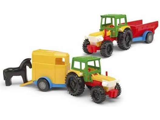 Wader-traktor med anhænger
