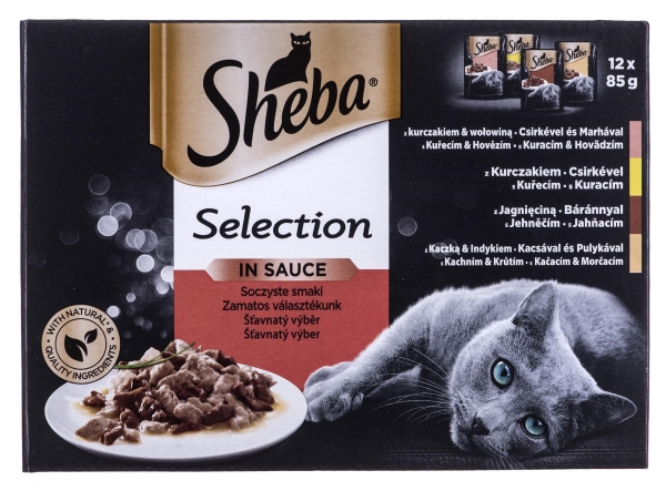 Sheba 3065890095939, Adult, Rind, Huhn, Ente, Lamm, Truthahn, 85 G