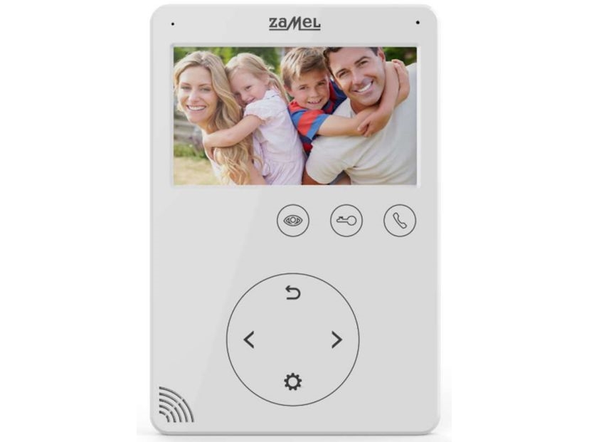 Zamel Videomonitor Mit Berührungsempfindlichen Tasten 4,3 Zoll Weiß Vp-816W (Ent10000406)