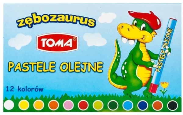 Tom Oil Pastels Zebosaurus 12 Colors