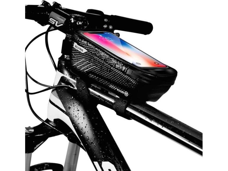 Wildman M E2 Fahrradtasche/Halter Schwarz/Schwarz Rahmentragetasche