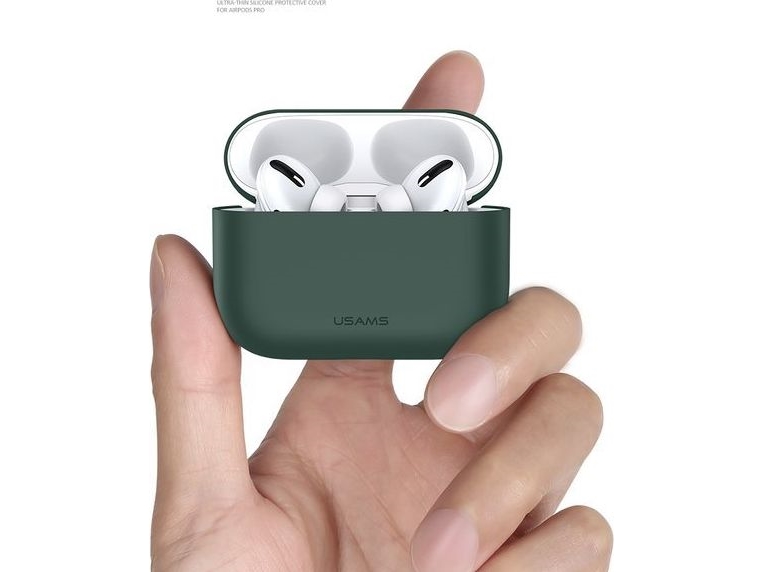 Usams Beskyttende Etui Bh569ap04 Light Silicon Til Airpods Pro Grøn