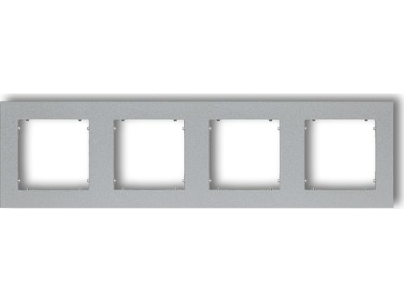 Karlik Mini 4-Fags Ramme Sølv Metallisk (7Mr-4)
