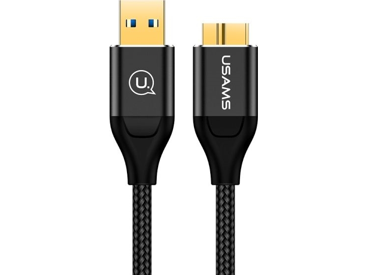 Usb-Kabel Usams Usb-A - 2 M Schwarz (63750-Uniw)
