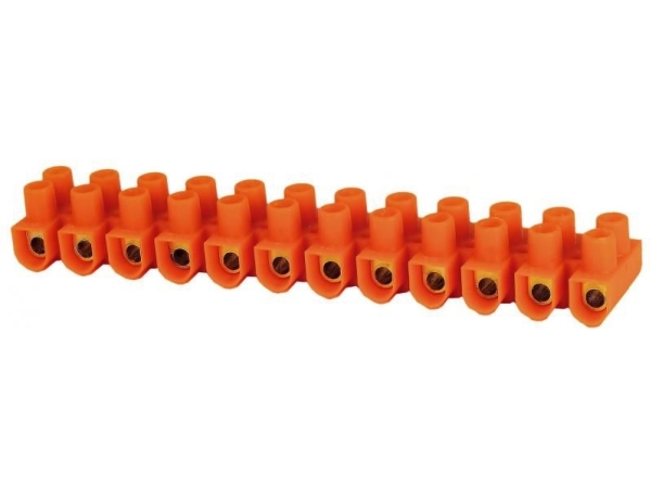 Simet klämrückslist gängad LTF 12-4.0 12-polig 4mm2 orange (21310108) | EL Artiklar - Cee & multipolär - Multipolär material | GameStuff