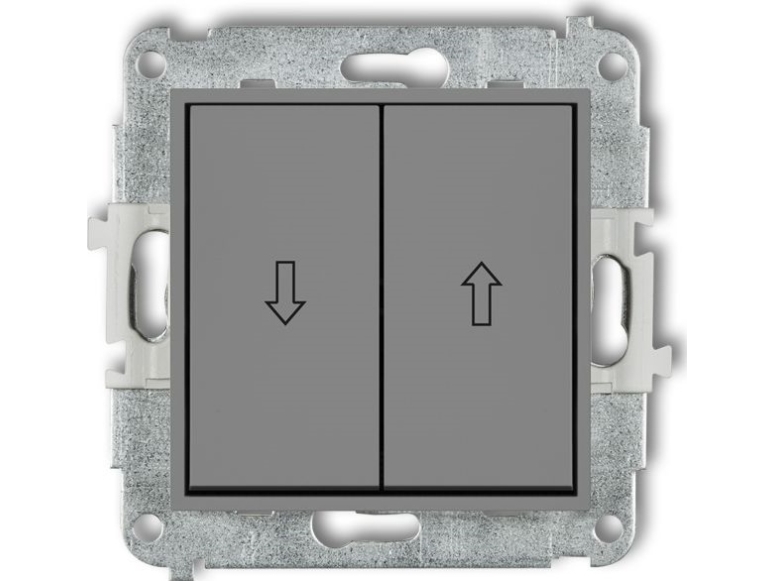 Karlik Mini Backdrop Knopf Grau Matt (27Mwp-8)