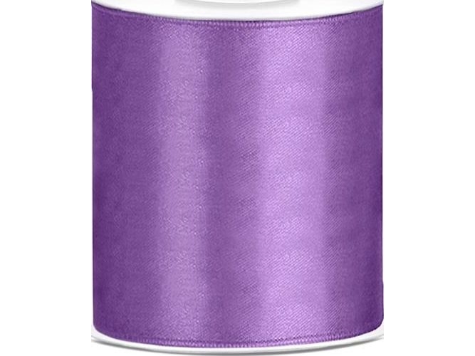 Lavendel Satinbånd, 100 Mm.