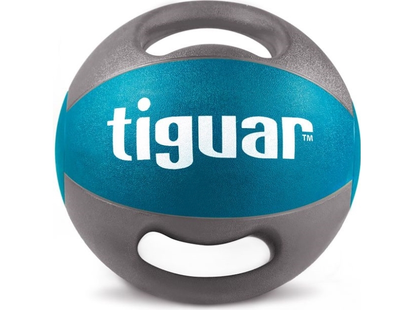 Tiguar lääkintäpallo kahvoilla sininen 6 kg (TI-PLU006)