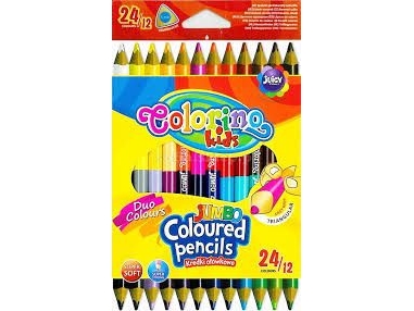 Crayons 12/24Kol Double-Sided Jumbo Colorino 51880