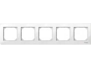 Schneider Electric Merten M-Plan 5gang runko polar valkoinen (MTN515519)
