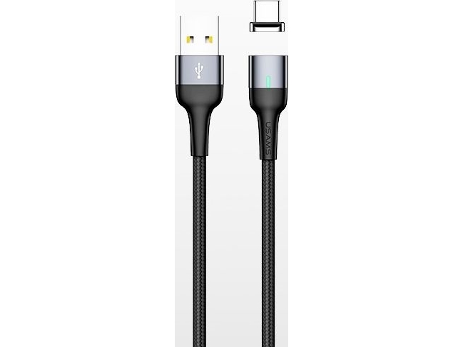 Usams Usb-A - Usb-C 1 M Usb-Kabel Silber (63733-Uniw)