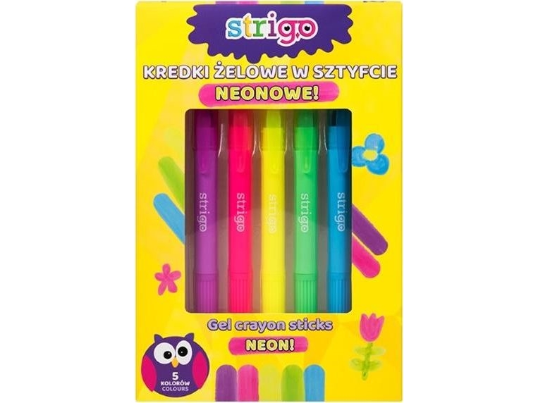 Strigo Neon Gel Bleistifte 5 Farben Strigo
