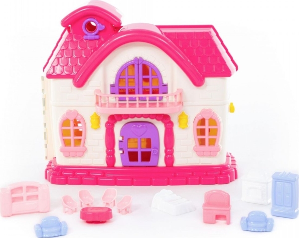 Polesie Satumainen nukkekoti em kalusteilla (78261)