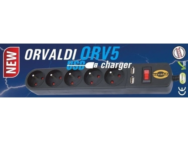Strømstik Orvaldi Orv-5 1,5M Med Usb-Oplader