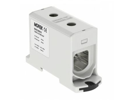 Morek Steck-/Klemmschiene Geschraubt Al/Cu 35-240Mm2 Ts35 1-Pol 2-Anschlüsse Otl240 Grau (Maa1240a10)
