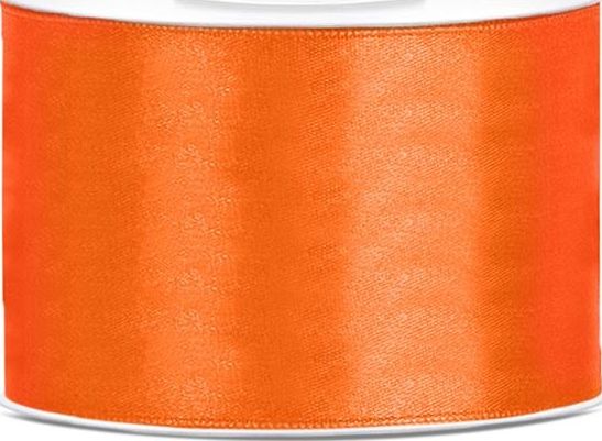 Orangefarbenes Satinband 50Mm