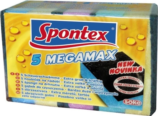 Spontex Megamax Svampe 5-Pak 97070294