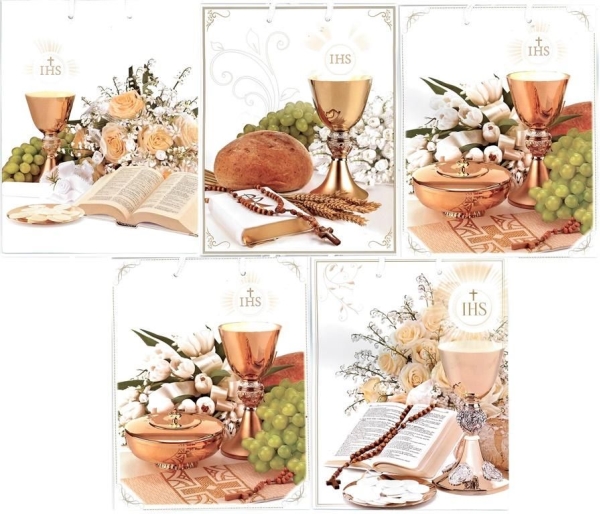 Panorama Ziertüte Aus Laminiertem Material Zur Kommunion Pl-6 Mix - 233482