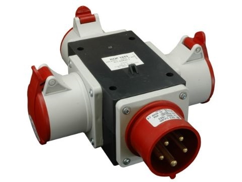 Sez 3-Faset Splitter Indgang 1X32a 5P/Udgang 3X32a 5P Ip44 (Rop 3253)