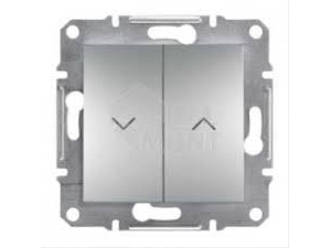 Schneider Electric skyde-/jalousi-kontakt Asfora uden ramme aluminium (EPH1300561)