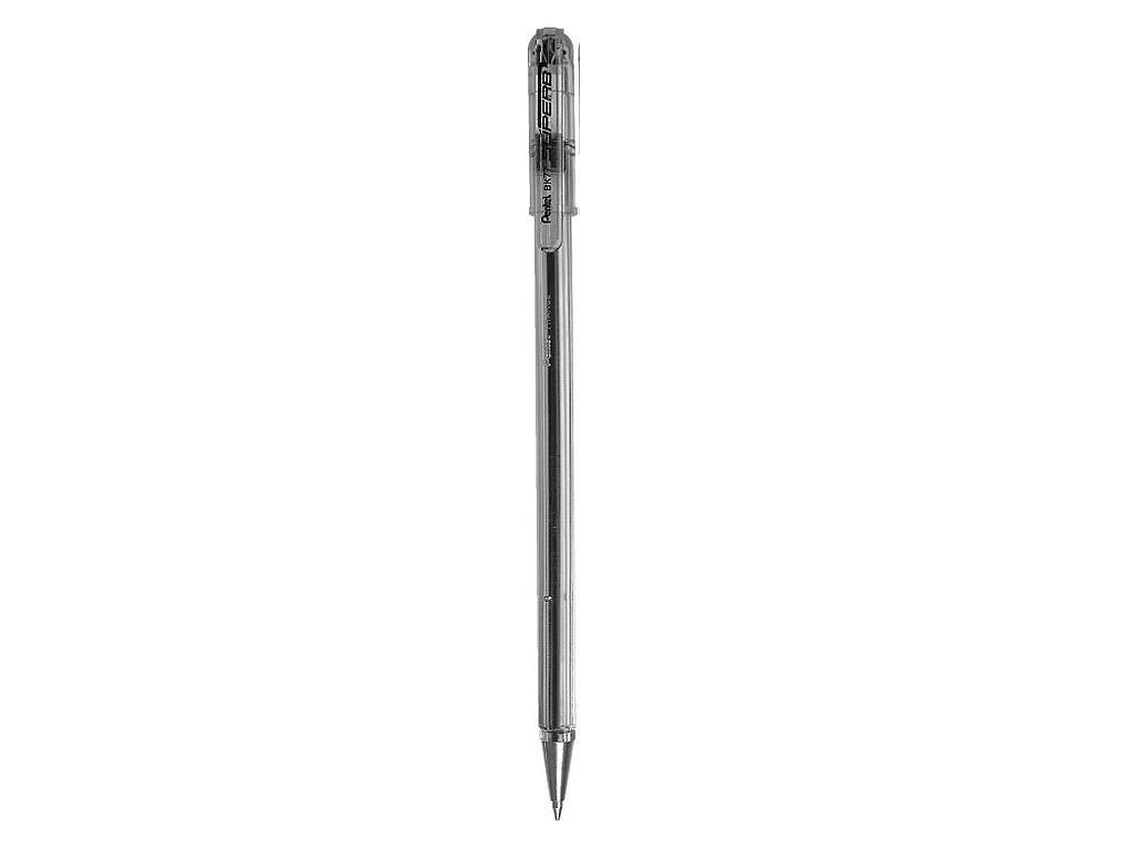 Superb Bk77 Black Ballpoint Pen (12Pcs) Pentel