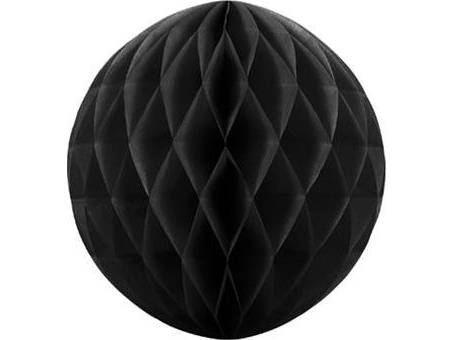 Schwarze Papierfächerkugel 20 Cm