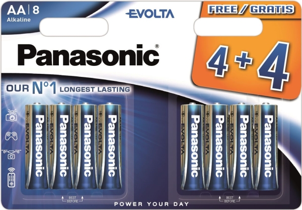 Panasonic Batterier Aa / R6 8 Stk.