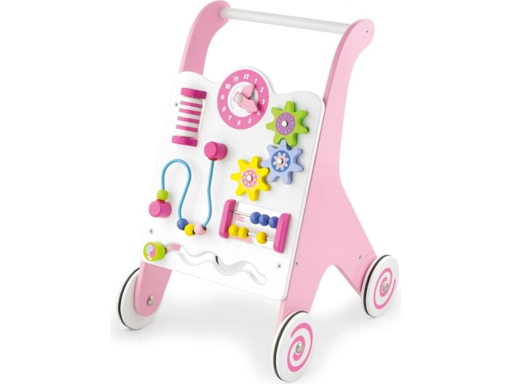 Stumiamas Medinis Žaislas Viga Toys Rožinė