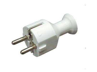 Opal Stecker Gerade, Zerlegbar Wt-40 2P+Z 16A Weiß
