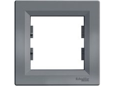 Schneider Electric ram 1-fack stål (EPH5800162) | Lauritz Knudsen - LK FUGA - Rammer & Tangenter | GameStuff
